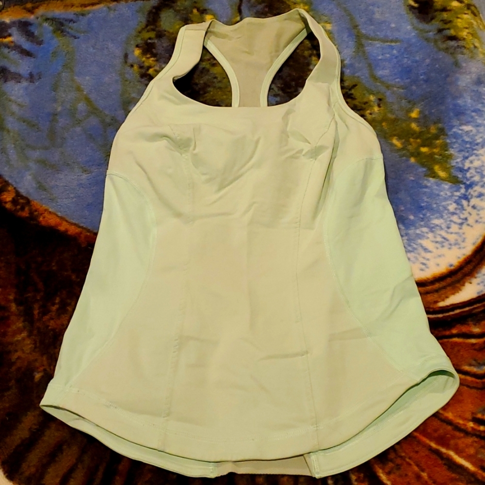 Teal lululemon tank top